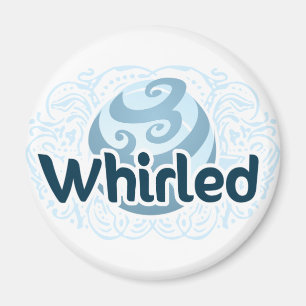 Virvlad logotypmagnet magnet