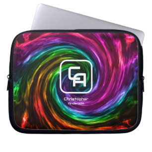 Virvlad rökfri Multifärgad Electronics Bag Laptop Fodral