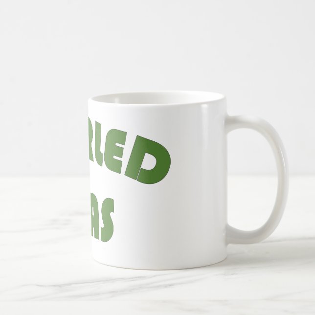 Virvlade ärtor kaffemugg (Höger)