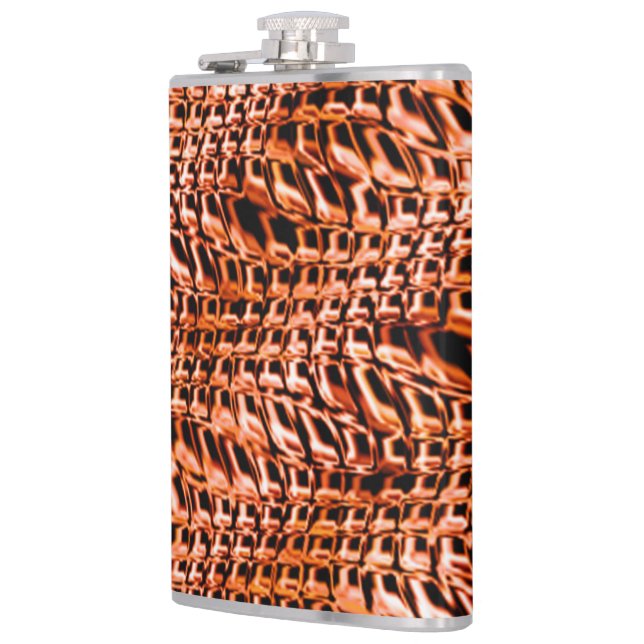 Virvlade och vågigt koralljute, orange och rött fickplunta (Vänster)