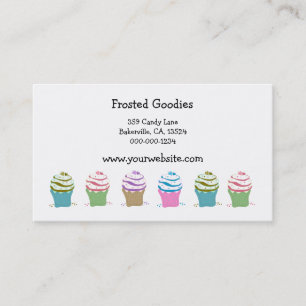 Virvlande Cupcakes Visitkort