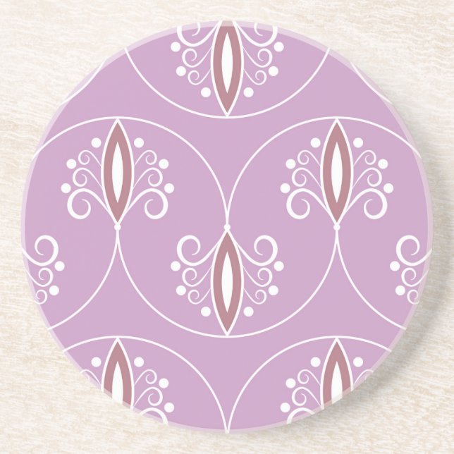 Virvlande elegans: Vintagegeometrisk Underlägg (Framsidan)