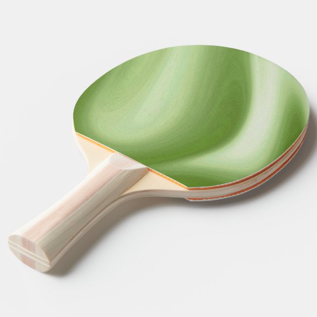 Virvlande grönt pingisracket (Frontvinkel)
