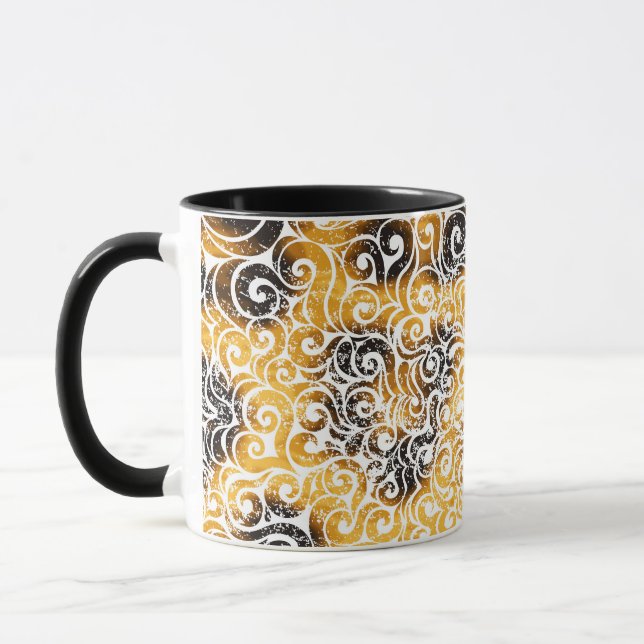 Virvlande Leopardsmönster Mugg (Vänster)