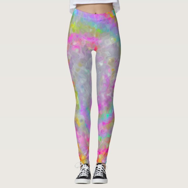 Virvlande Psykedeliska Drömmar Leggings (Framsida)