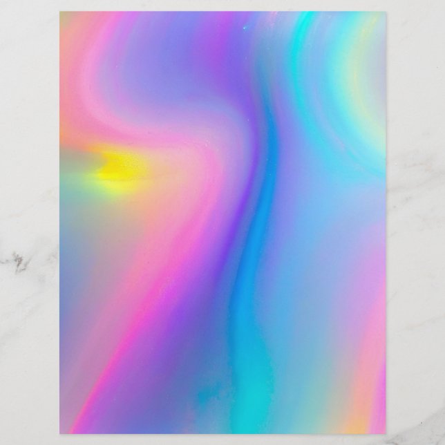 Virvlande spektrum skrapbokspapper (Framsida)