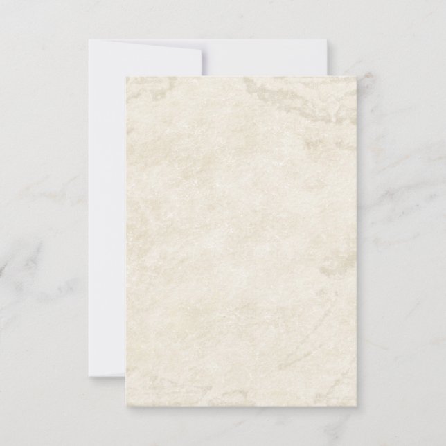 Virvlande trädrotter Antik pergament Bordskort Num (Framsida)