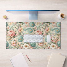 Virvlar av vismisk Blommigt i pastellform