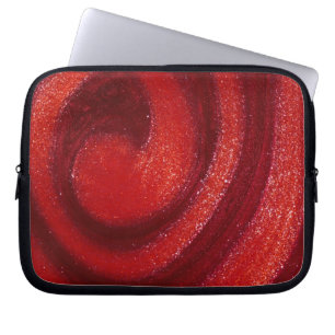 Virvlar runt av den polska nageln laptop sleeve
