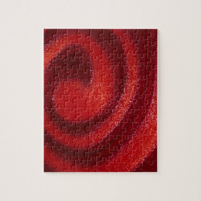 Virvlar runt av den polska nageln pussel (Vertikal)