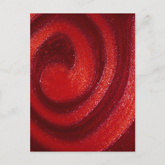 Virvlar runt av den polska nageln vykort (Framsida)