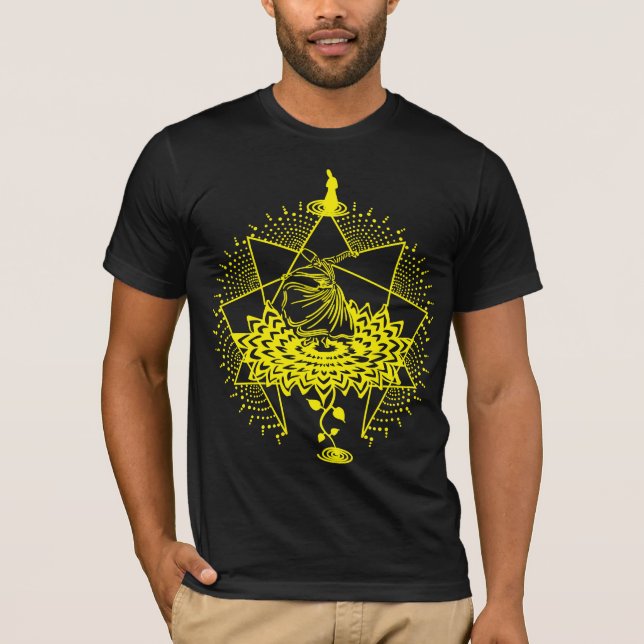 virvling dervishes sufi shirt tshirt darwis rumi tee (Framsida)