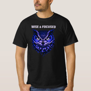 Vis & Fokuserad Inspirerande Uggle Grafisk Tröja
