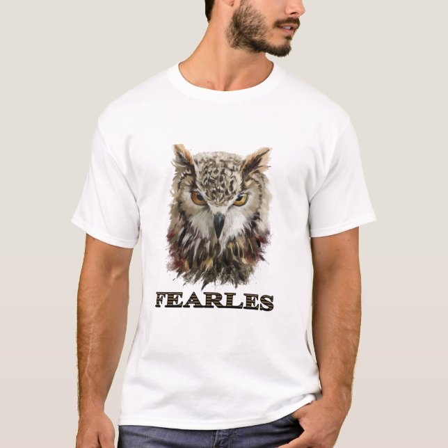 Vis Gaze Uggle T-Shirt 🦉 (Framsida)