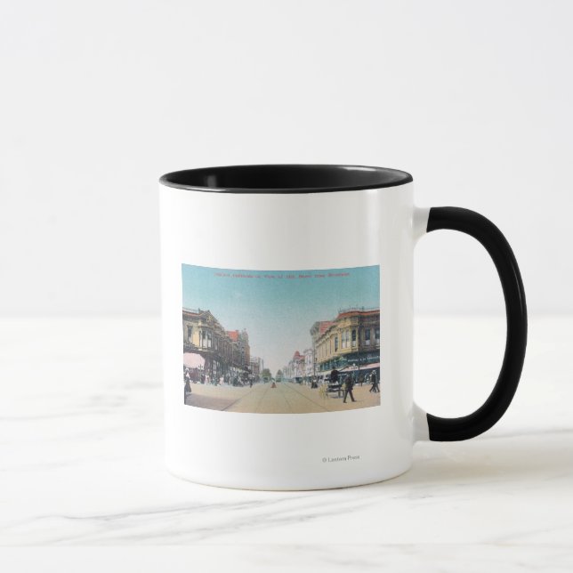 Visa 13th Street från BroadwayOakland, CA Mugg (Höger)