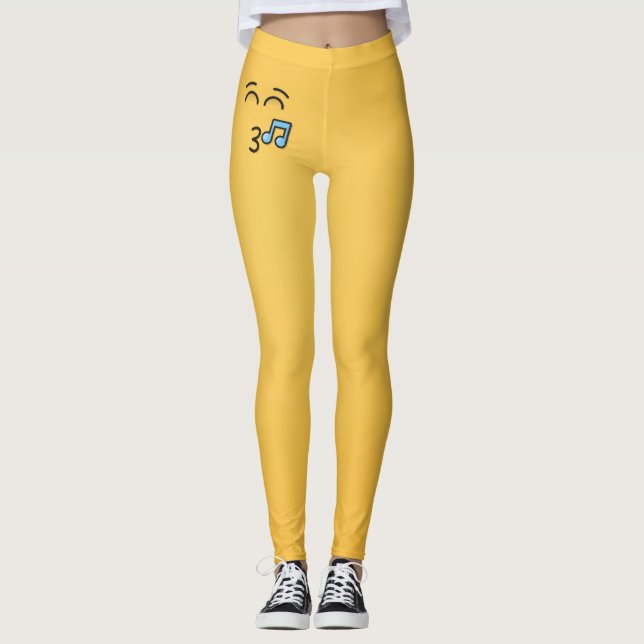 Visa Ansikte med leende Öga Leggings (Framsida)