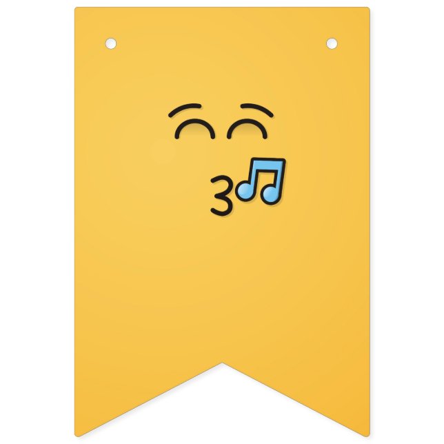 Visa Ansikte med leende Öga Vimplar (Första flaggan)