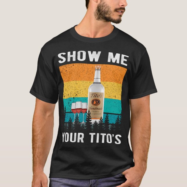 Visa att din tito dricker vodka t shirt (Framsida)