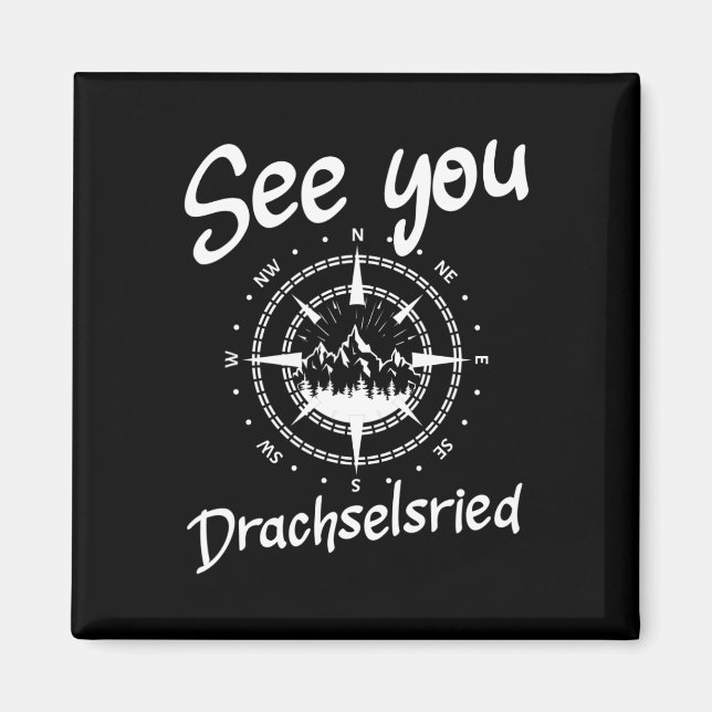 Visa att du döljer Drachselsurt Tyskland Vacation  Magnet (Framsidan)