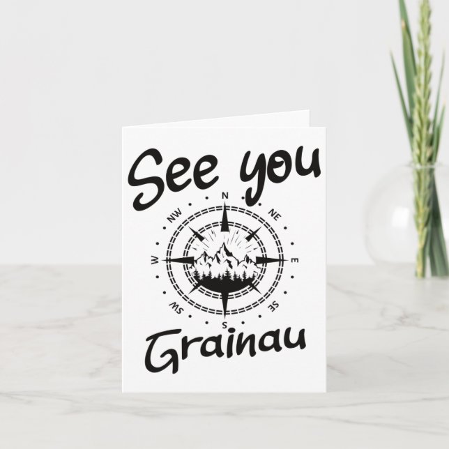 Visa att du Tyskland grainau-skidkompositionen Kort (Framsida)