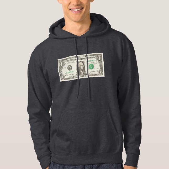 Visa av din färg - amerikanska dollar hoodie (Framsida)