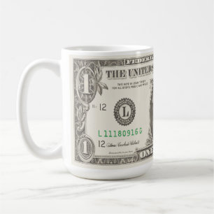Visa av din färg - amerikanska dollar kaffemugg