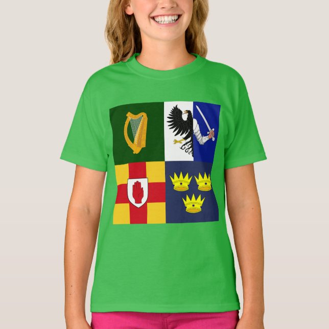 Visa av färgen - Armen Irland T Shirt (Framsida)