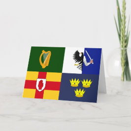 Visa av färgen - Armen Irland Tack Kort
