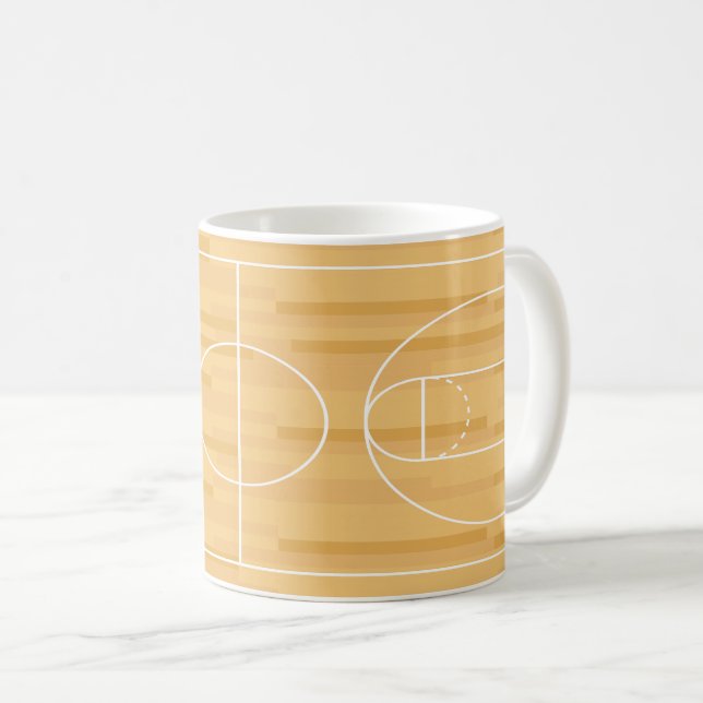 Visa av färgen - Basketboll Kaffemugg (Framsida höger)