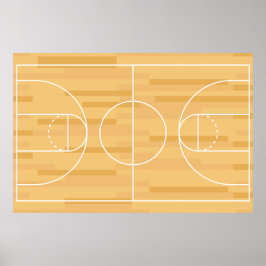Visa av färgen - Basketboll Poster