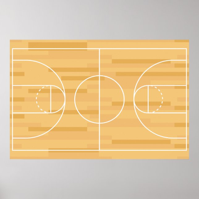 Visa av färgen - Basketboll Poster (Framsidan)