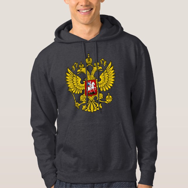 Visa av färgen - Ryssland Hoodie (Framsida)