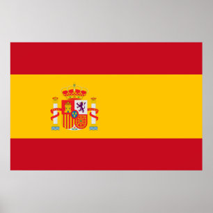 Visa av färgen - Spanien Poster