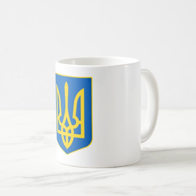 Visa av färgen - Ukraina Kaffemugg (Framsida höger)