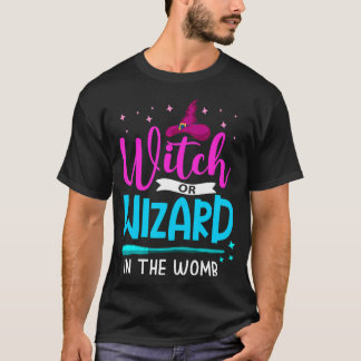Visa babysknappen Party för Witch eller Wizard Gen T Shirt