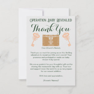 Visa babystövel för Gender i Escape-rum Tack Kort