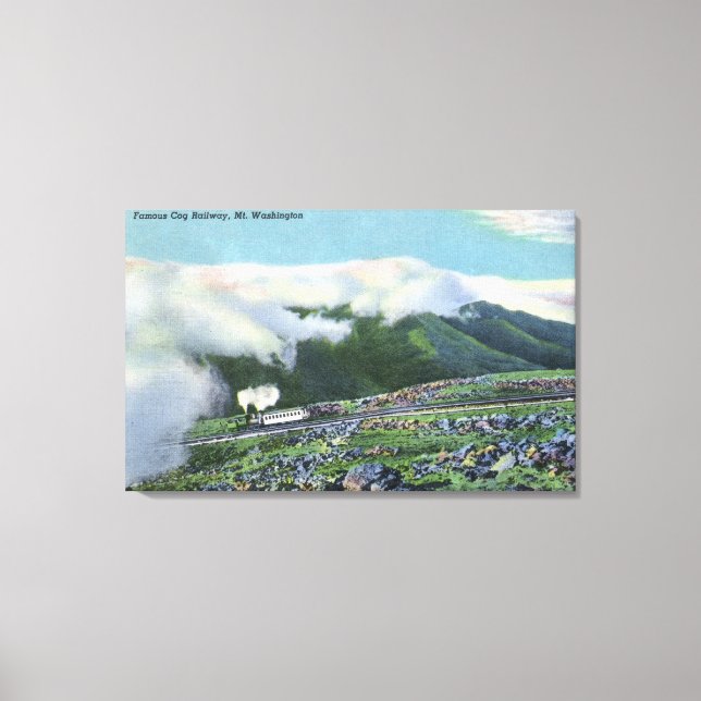 Visa Berömd Cog-järnvägen Canvastryck (Framsida)
