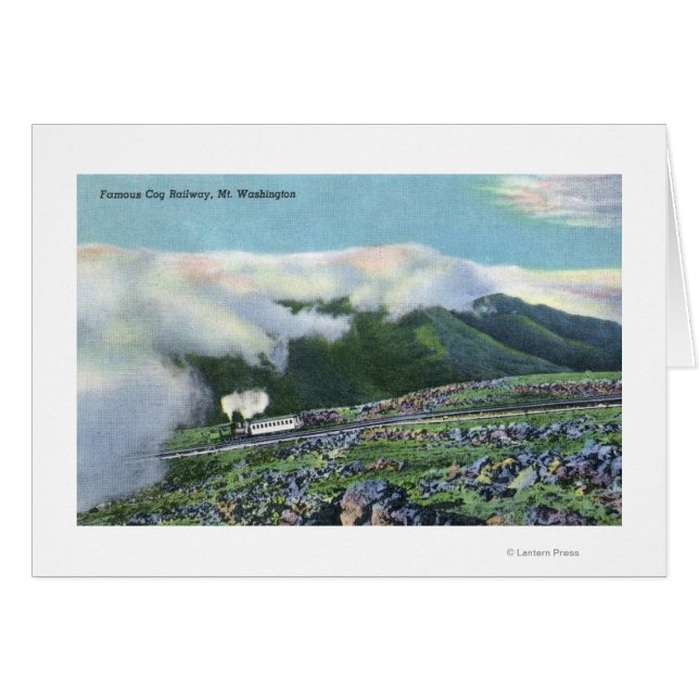 Visa Berömd Cog-järnvägen Hälsningskort (Framsidan Horizontal)
