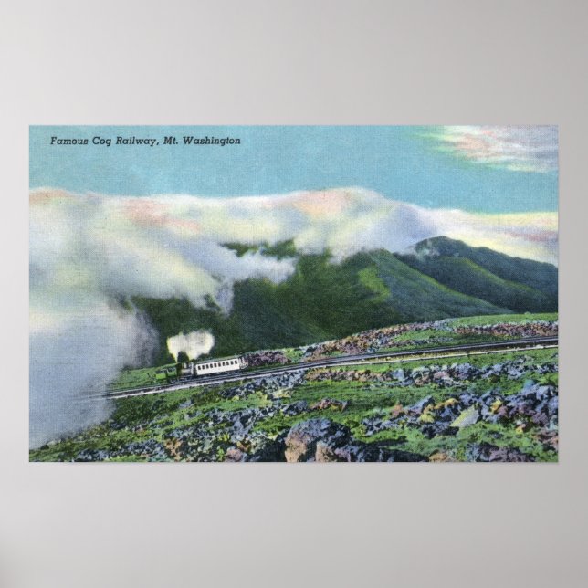 Visa Berömd Cog-järnvägen Poster (Framsidan)