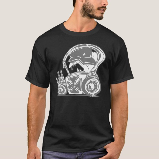 Visa bilpappan t shirt (Framsida)