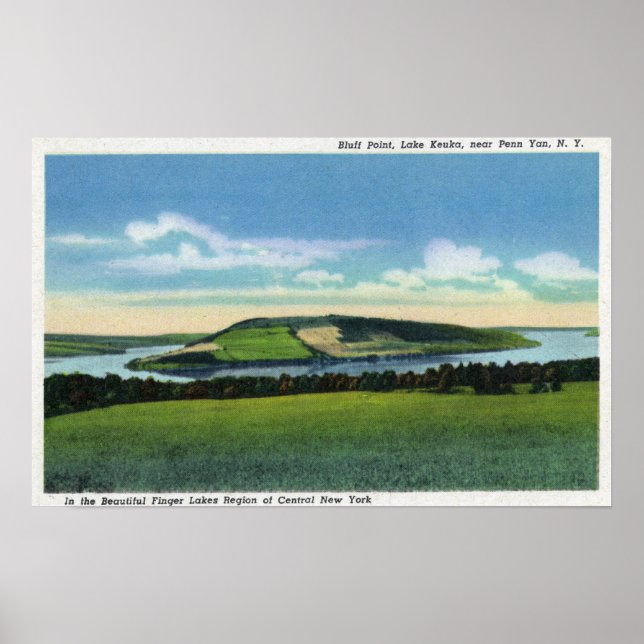 Visa Bluff Point nära Penn Yan Poster (Framsidan)