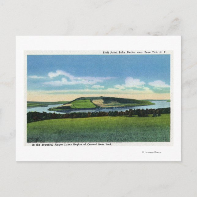 Visa Bluff Point nära Penn Yan Vykort (Framsida)