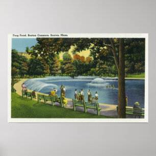 Visa Boston Common Frog Pond Poster