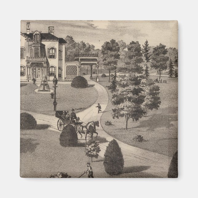 Visa Brattleboro Vermont Magnet (Framsidan)