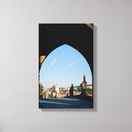 Visa Charles bro i Prag Canvastryck