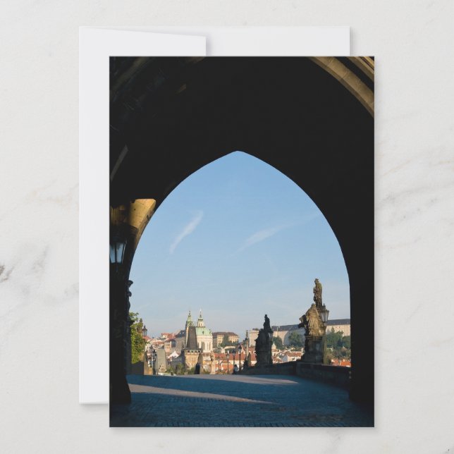 Visa Charles bro i Prag Inbjudningar (Framsida)