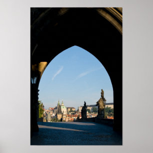 Visa Charles bro i Prag Poster