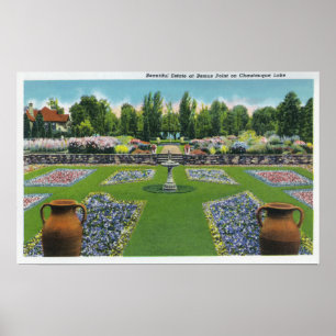 Visa Chautauqua Sjö Gods Gardens Poster