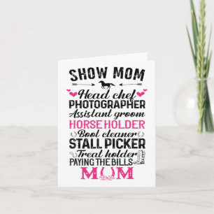 Visa Chef Fotograf för Mamma-huvud, stant Groom Ho Kort