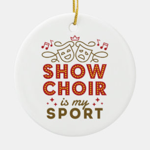 Visa Choir är min sport Julgransprydnad Keramik